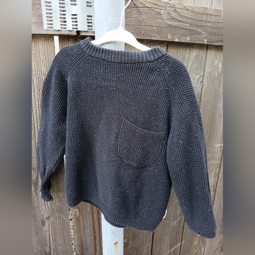 Black knit sweater